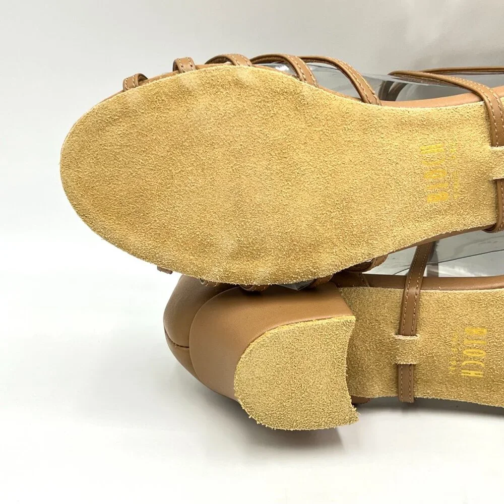 Bloch Womens Size 9.5 S0806L Annabella Caramel Tan Latin Dance Shoes‎ Heels